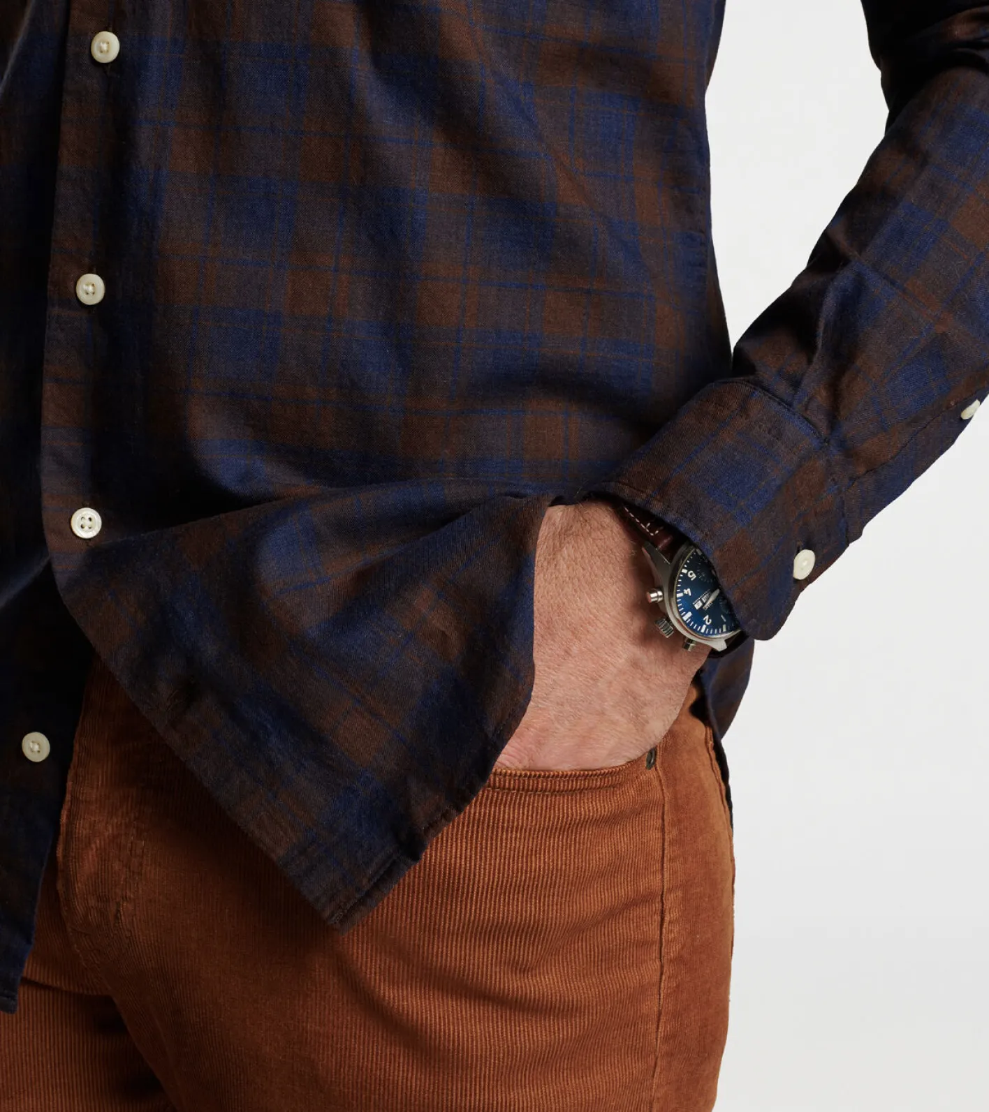 New Peter Millar Carr Cotton Sport Shirt Navy