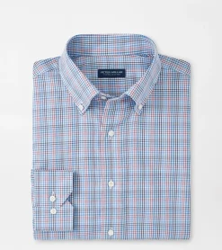 Online Peter Millar Castillo Cotton Sport Shirt Tahoe Blue