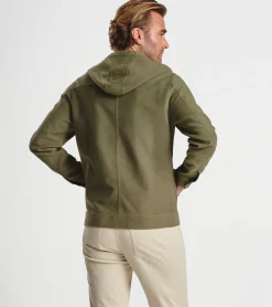 Online Peter Millar Coastline Full-Zip Hoodie Sage