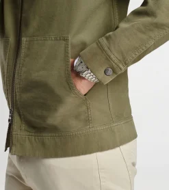 Online Peter Millar Coastline Full-Zip Hoodie Sage