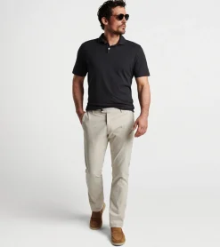 Best Peter Millar Concorde Garment-Dyed Flat-Front Trouser Khaki