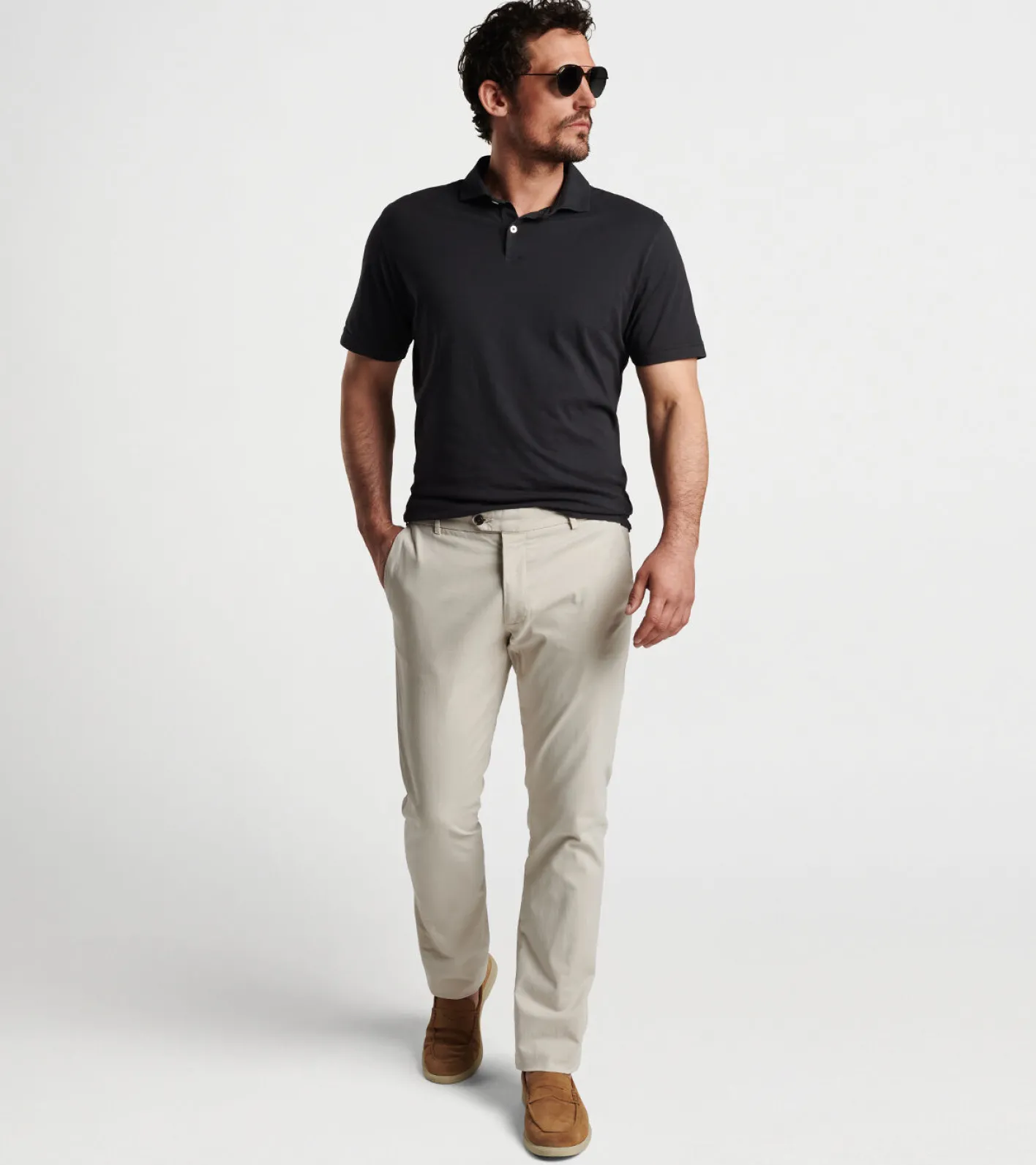 Best Peter Millar Concorde Garment-Dyed Flat-Front Trouser Khaki