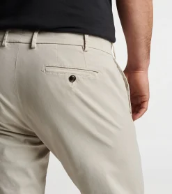 Best Peter Millar Concorde Garment-Dyed Flat-Front Trouser Khaki