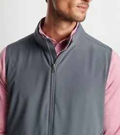 New Peter Millar Contour Vest ICED AQUA