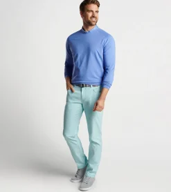 Clearance Peter Millar Cradle Performance Crewneck BONDI BLUE