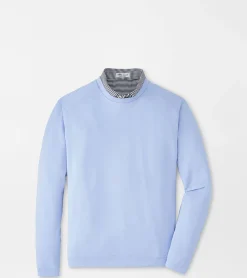 Best Peter Millar Cradle Performance Crewneck ICEBERG BLUE