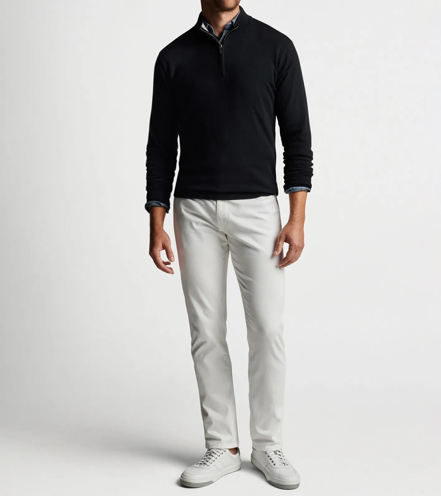 Fashion Peter Millar Crest Quarter-Zip Black