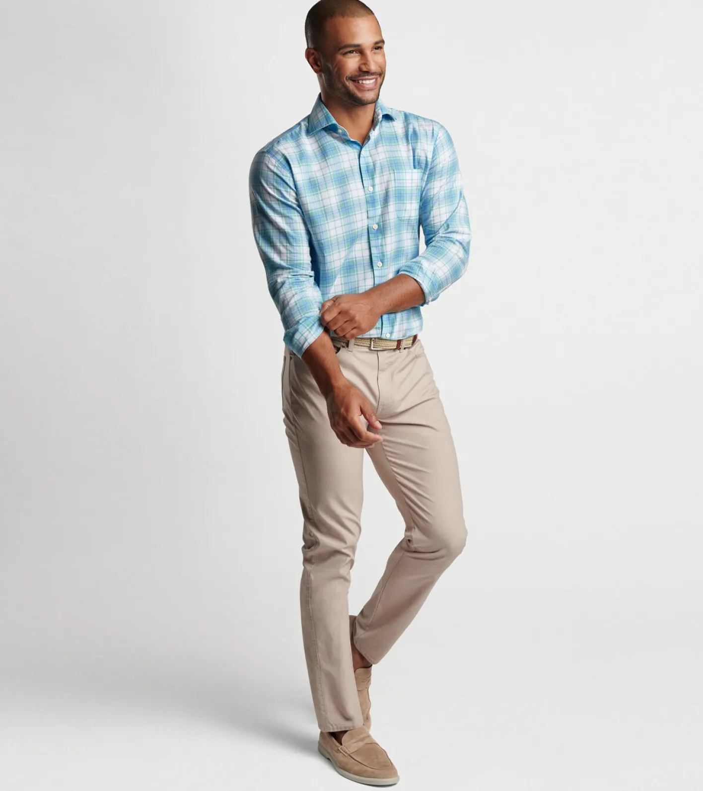 Outlet Peter Millar Crown Comfort Five-Pocket Pant British Grey