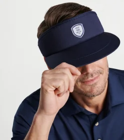 Sale Peter Millar Crown Crest Tour Visor Navy