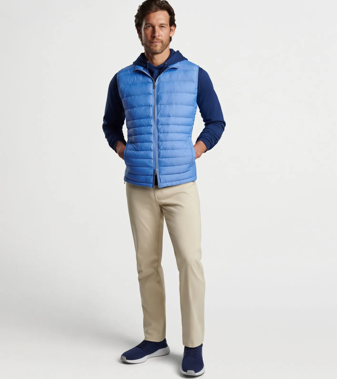 Fashion Peter Millar Crown Elite Light Vest Atlantic Blue