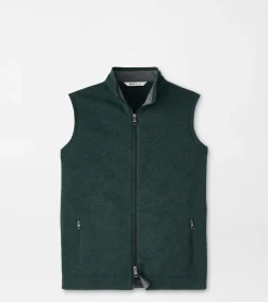Discount Peter Millar Crown Sweater Fleece Vest BALSAM
