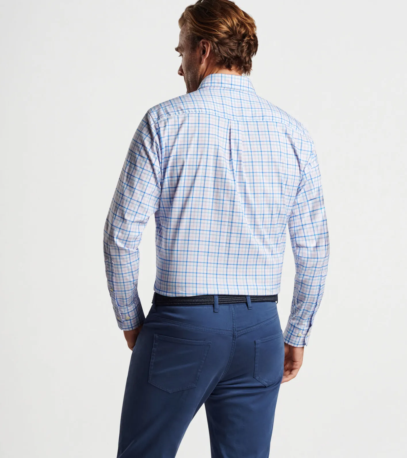 Online Peter Millar Cutler Cotton-Stretch Sport Shirt Palmer Pink