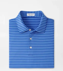 Outlet Peter Millar Drum Performance Jersey Polo Sapphire