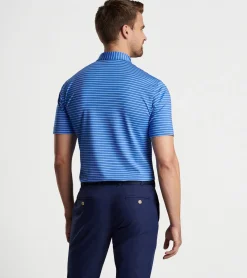 Outlet Peter Millar Drum Performance Jersey Polo Sapphire