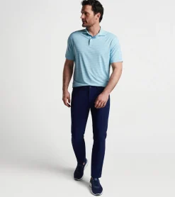 Online Peter Millar Duet Performance Jersey Polo Cirrus Blue