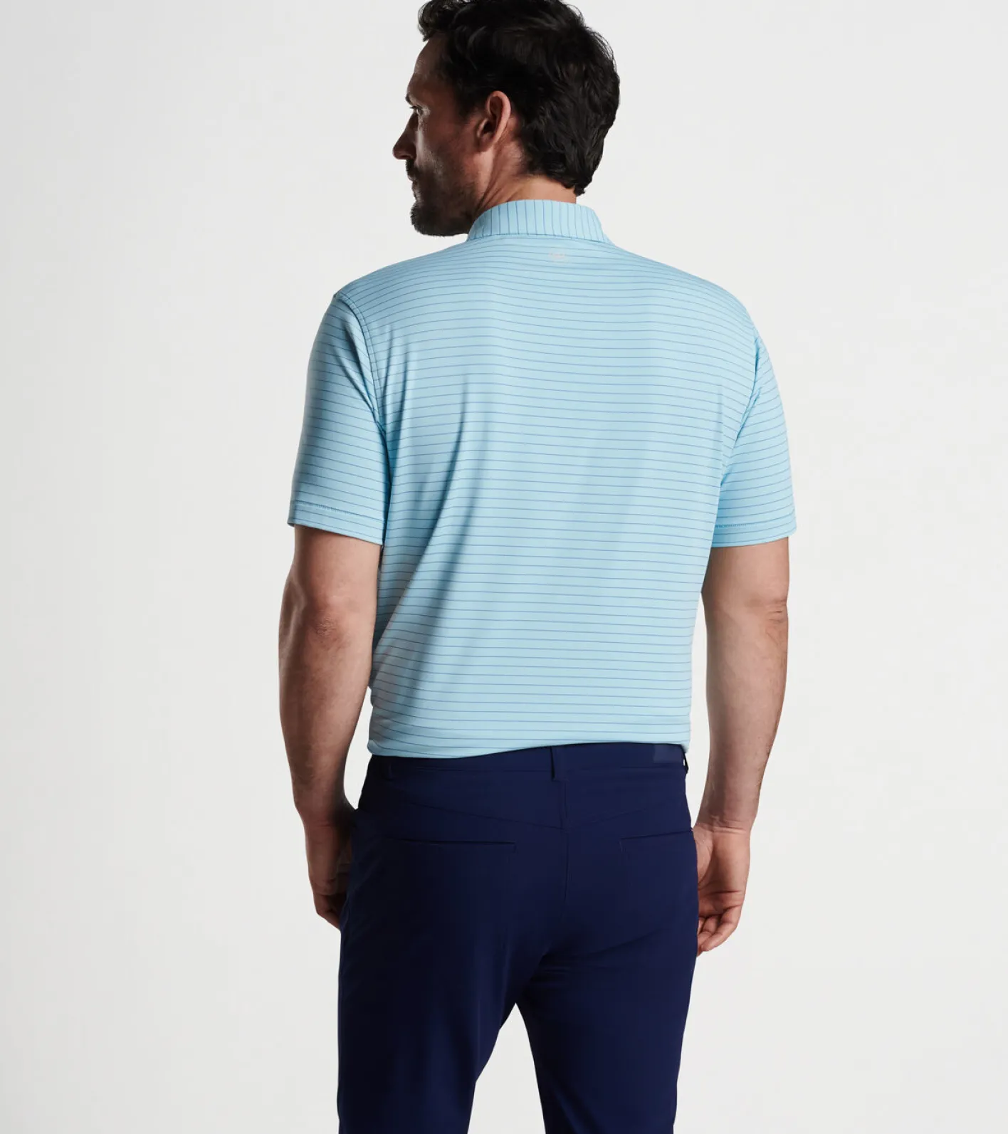 Online Peter Millar Duet Performance Jersey Polo Cirrus Blue