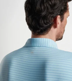 Online Peter Millar Duet Performance Jersey Polo Cirrus Blue