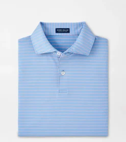 Best Peter Millar Duet Performance Jersey Polo Blue Frost