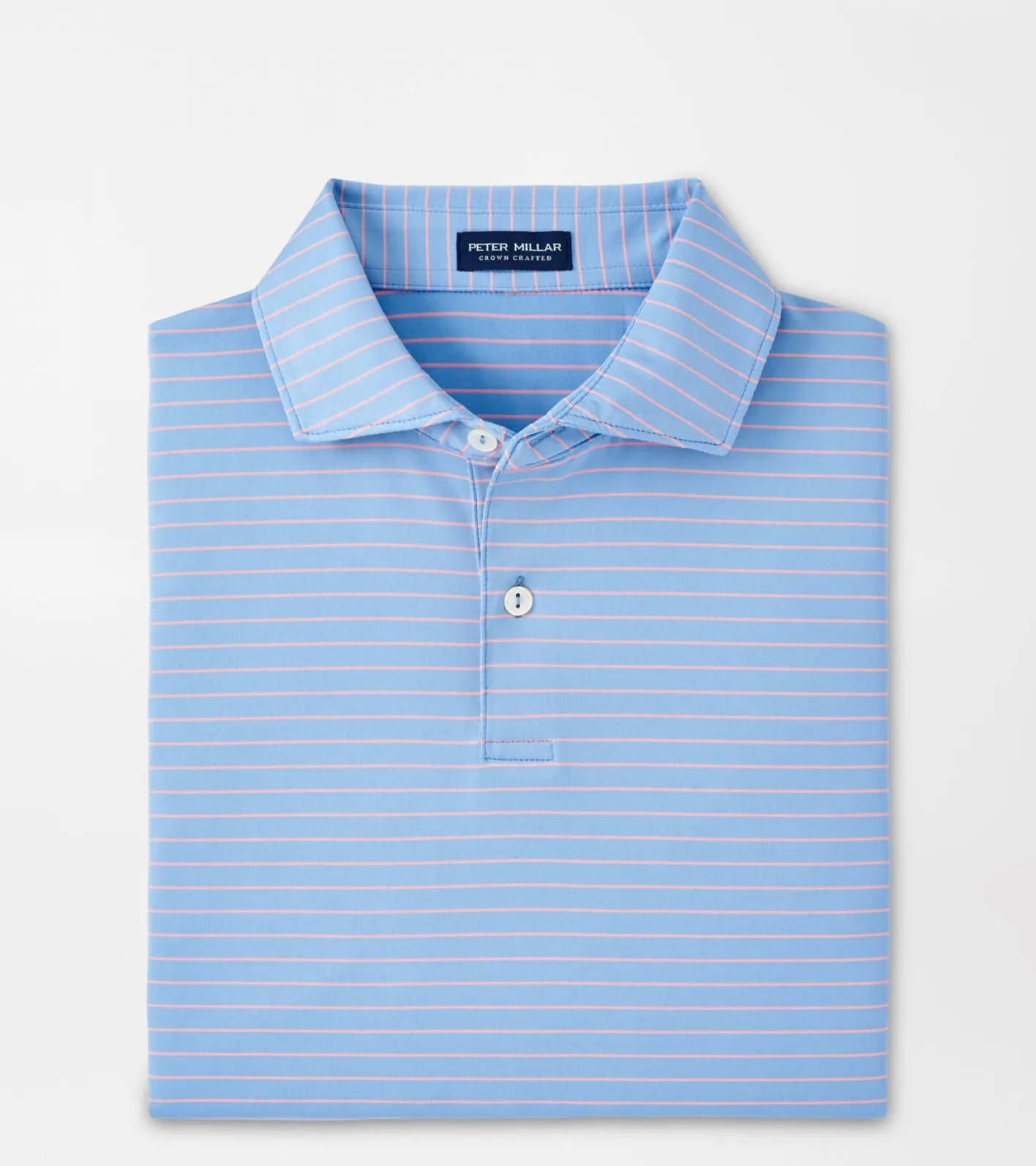 Best Peter Millar Duet Performance Jersey Polo Blue Frost