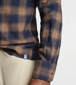 Best Peter Millar Edgehill Cotton Sport Shirt Navy