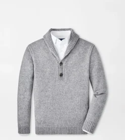 New Peter Millar Eklund Shawl Popover Gale Grey