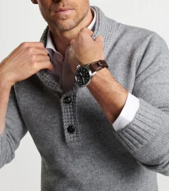 New Peter Millar Eklund Shawl Popover Gale Grey