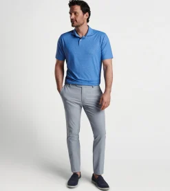 Fashion Peter Millar Espresso Martinis Performance Jersey Polo Tahoe Blue