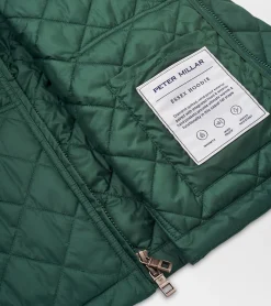 New Peter Millar Essex Full-Zip Hoodie BALSAM