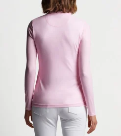 Sale Peter Millar Evelyn drirelease&reg; Quarter Zip PALMER PINK RIPPLE EFFECT
