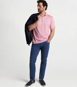 Fashion Peter Millar Excursionist Flex Polo Atlantic Blue