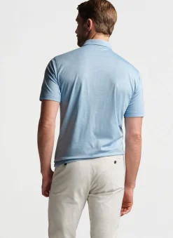 Sale Peter Millar Excursionist Flex Polo Blue Frost