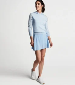 Best Peter Millar Excursionist Flex Popover Hoodie LIGHT COTTAGE BLUE