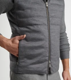 Sale Peter Millar Excursionist Flex Reversible Knit Vest NICKEL/VINTAGE INDIGO