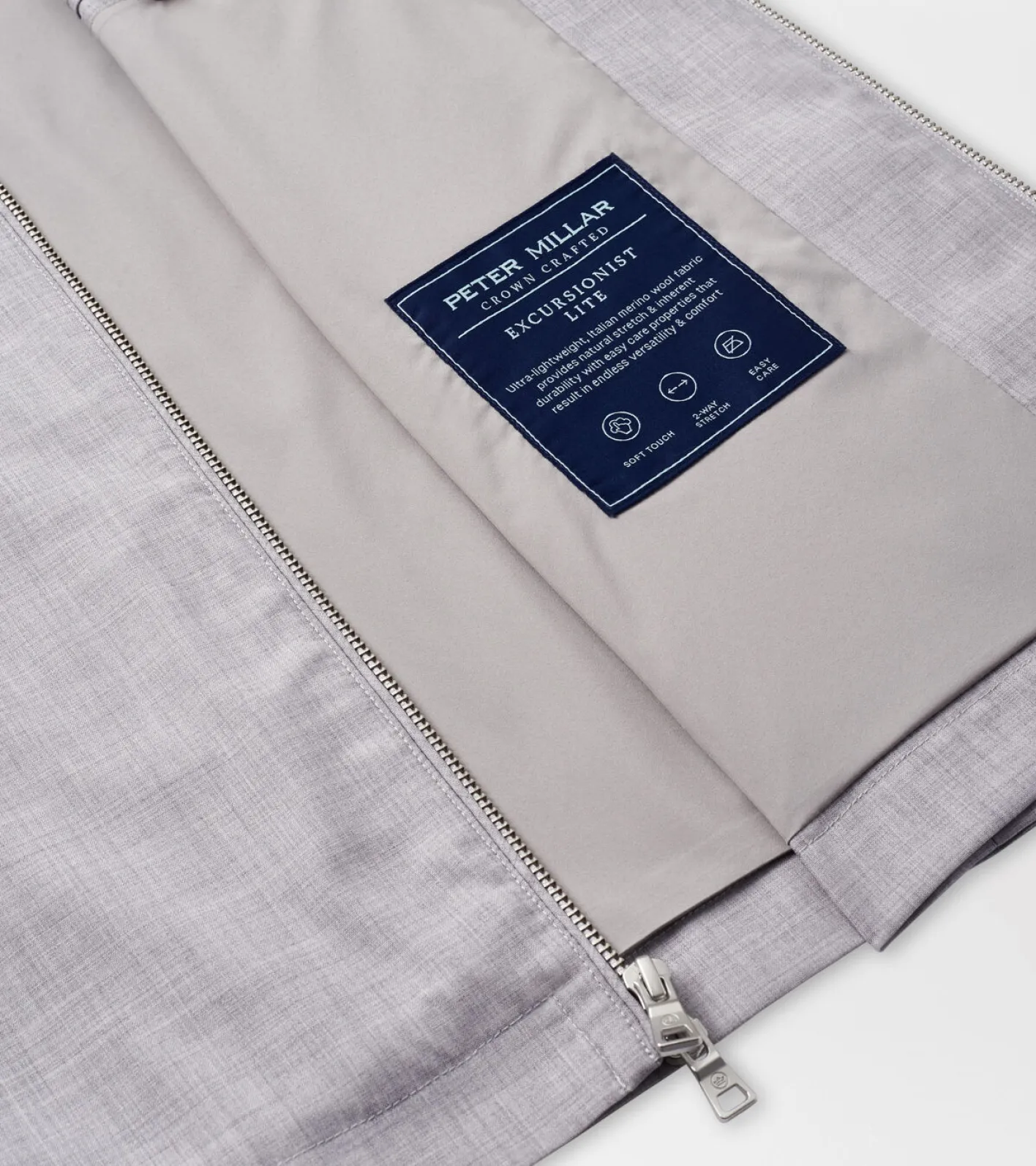 Outlet Peter Millar Excursionist Lite Hooded Vest Platinum