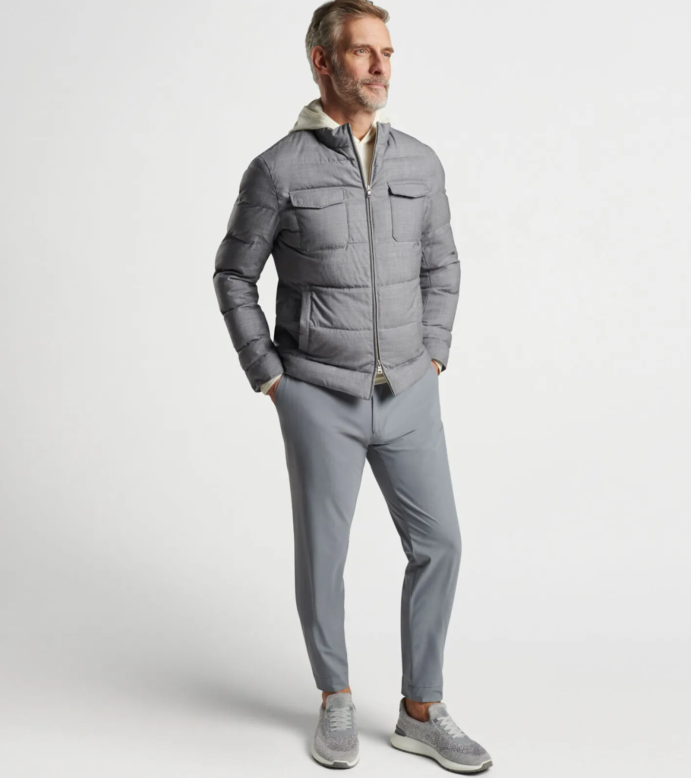 Online Peter Millar Excursionist Lite Quilted Bomber Gale Grey