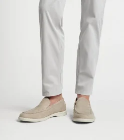 Discount Peter Millar Excursionist Nubuck Venetian Loafer BLUE PEARL