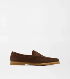 Discount Peter Millar Excursionist Penny Loafer Chocolate