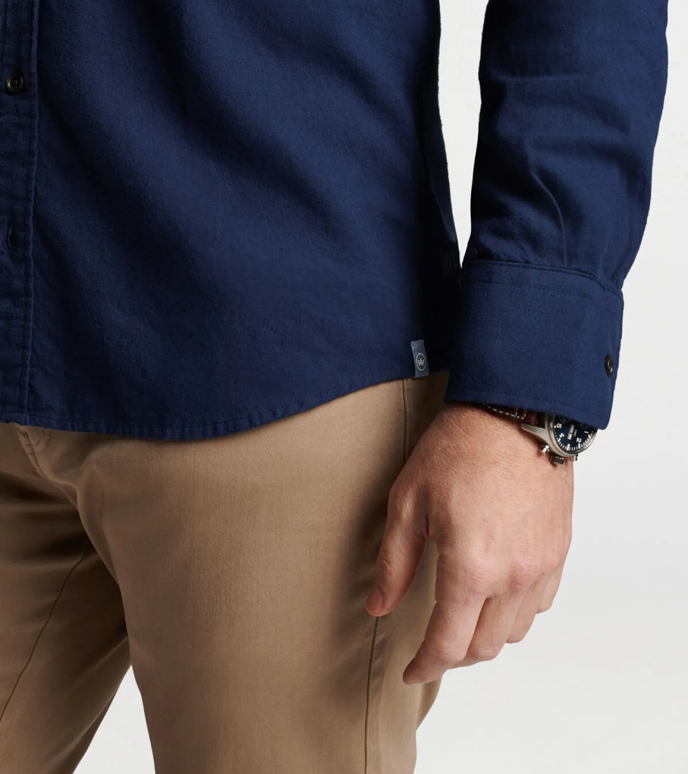 Clearance Peter Millar Fallside Cotton Sport Shirt Navy