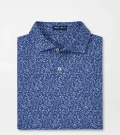 Best Peter Millar Fields Of Carlsbad Performance Jersey Polo BLUE PEARL