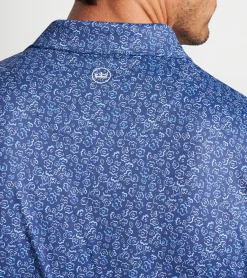 Best Peter Millar Fields Of Carlsbad Performance Jersey Polo BLUE PEARL