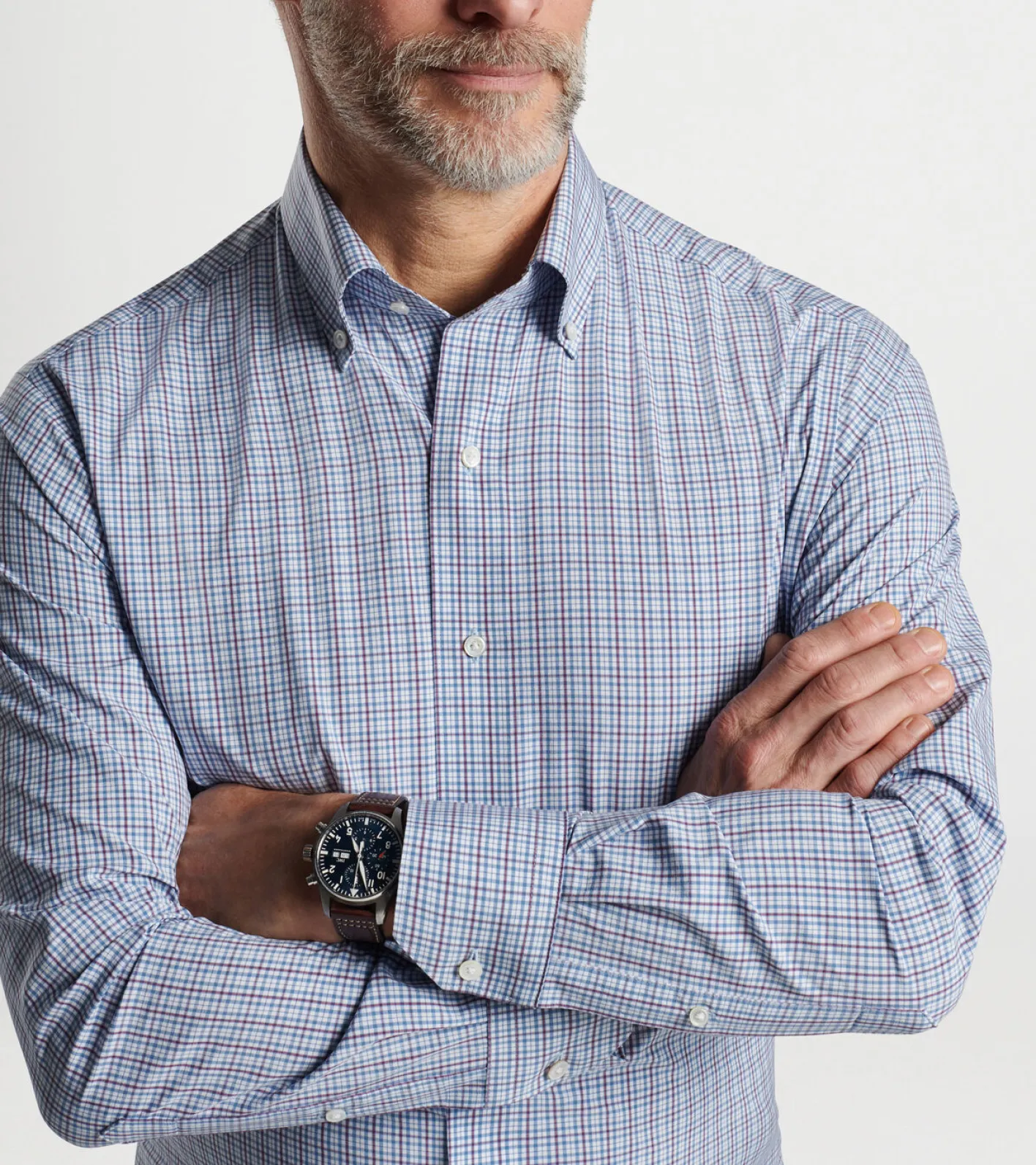 Hot Peter Millar Fitch Performance Poplin Sport Shirt Vintage Indigo