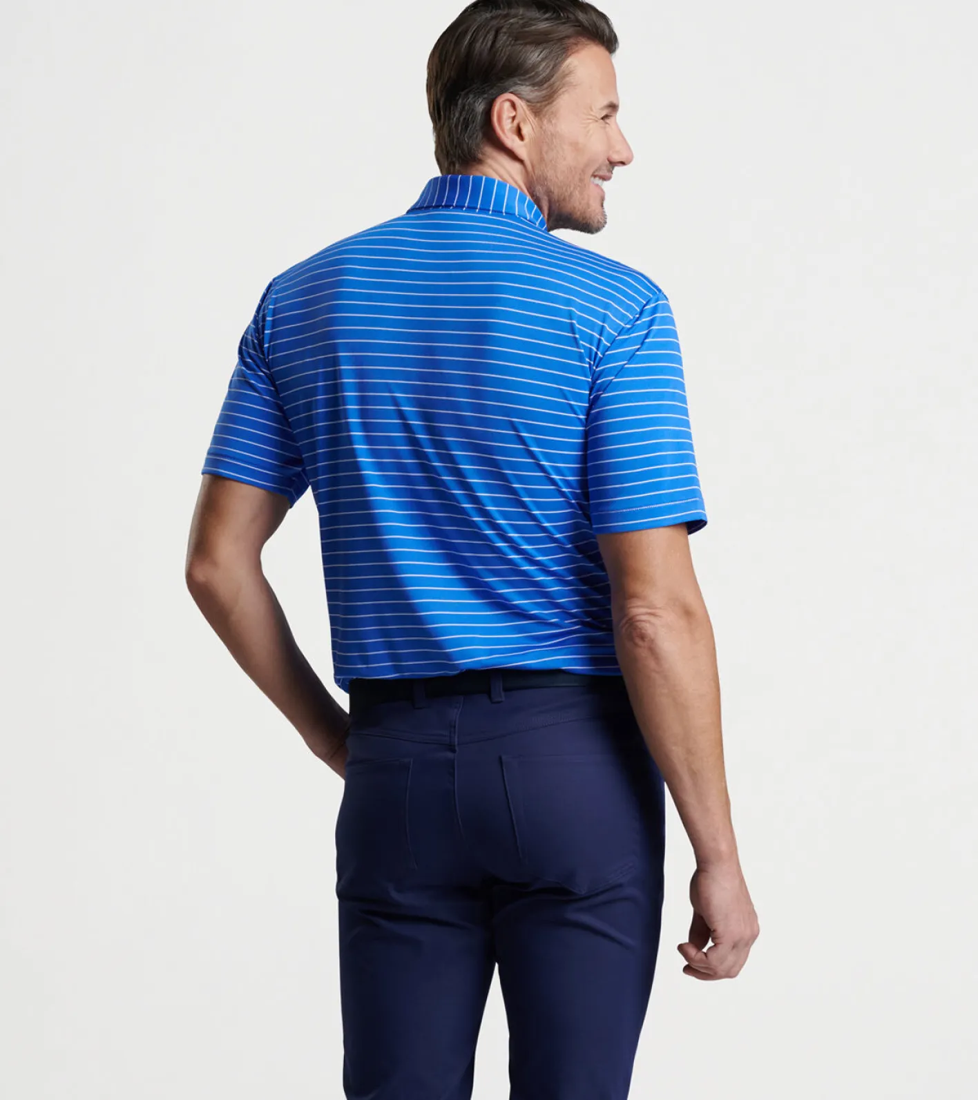 Sale Peter Millar Fitz Performance Mesh Polo Celeste