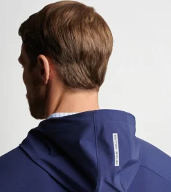 Discount Peter Millar Flex Adapt Half-Zip Hoodie Navy