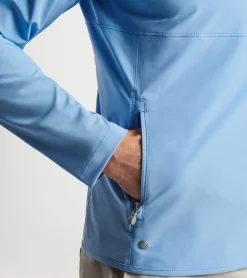 Clearance Peter Millar Flex Adapt Half-Zip Pullover Tahoe Blue