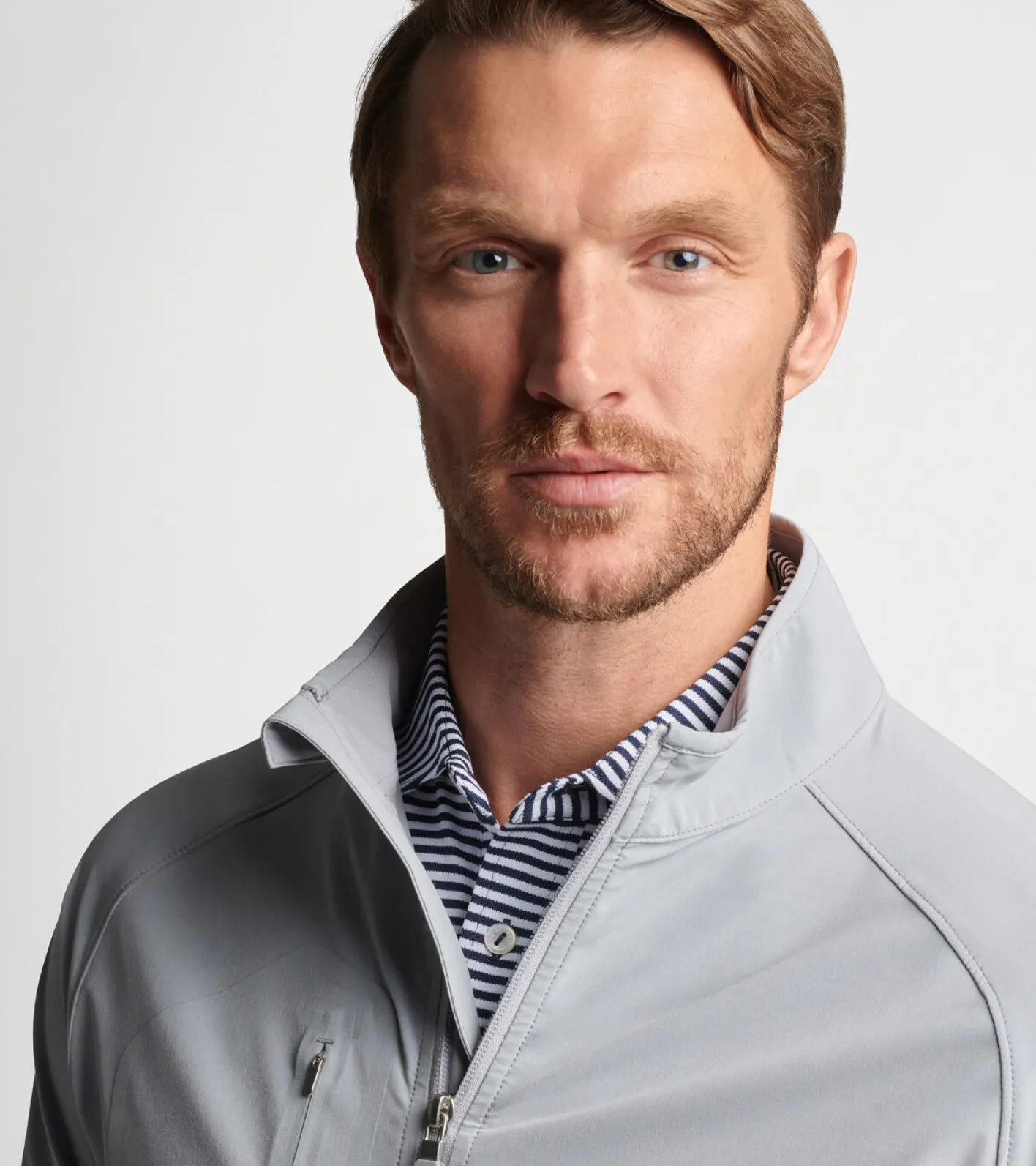 Best Peter Millar Flex Adapt Wind Cheater Shell Gale Grey