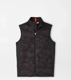 Discount Peter Millar Fuse Elite Brushstroke Camo Hybrid Youth Vest Black