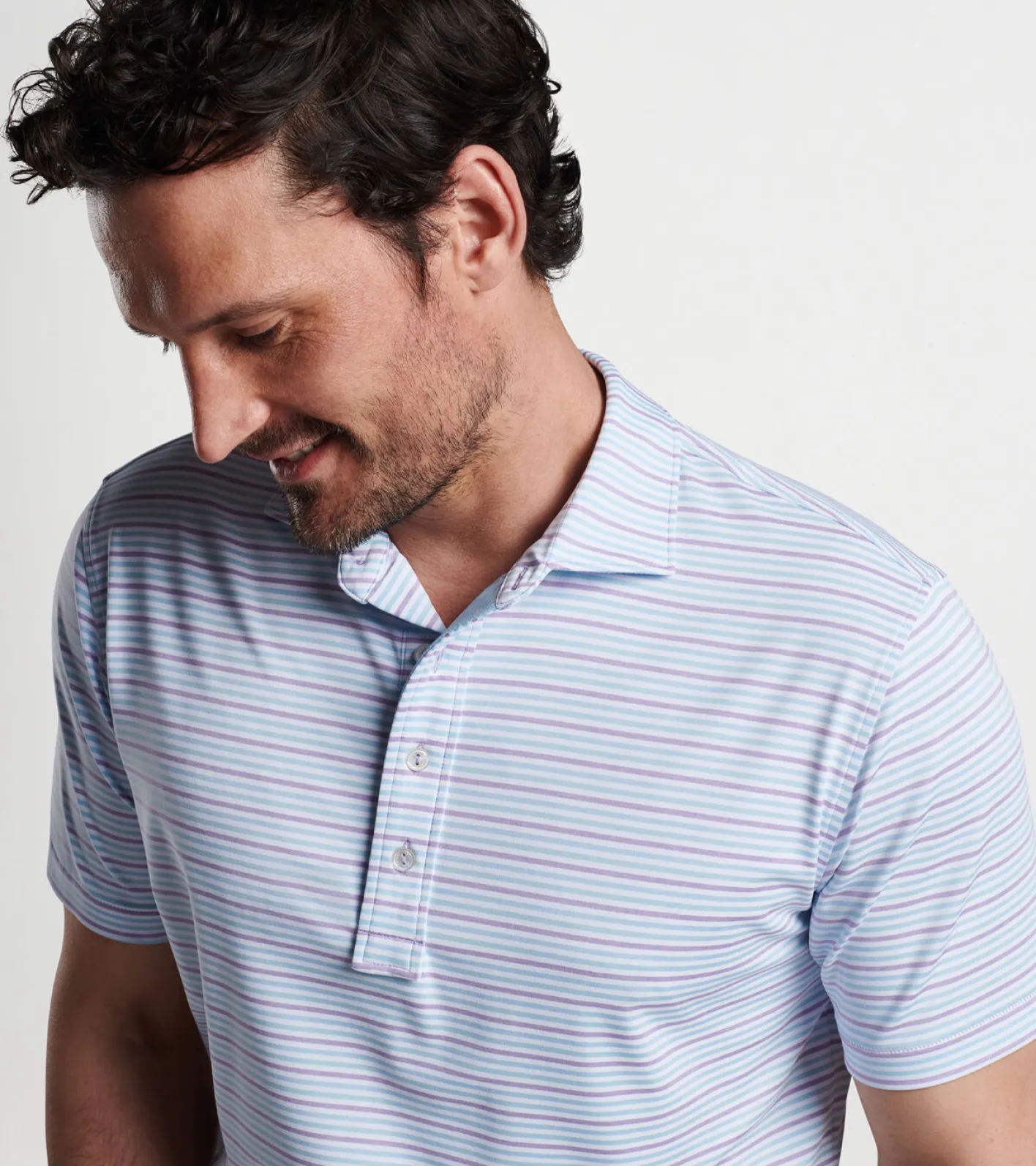Online Peter Millar Garcia Performance Jersey Polo VIOLET MIST