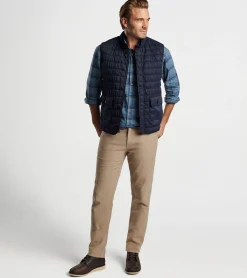 Sale Peter Millar Greenwich Garment-Dyed Vest Carrot