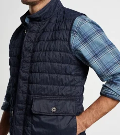 Sale Peter Millar Greenwich Garment-Dyed Vest Carrot