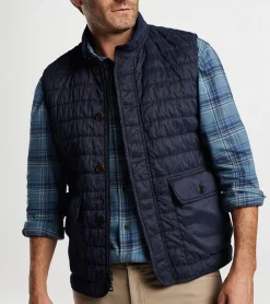 Sale Peter Millar Greenwich Garment-Dyed Vest Carrot